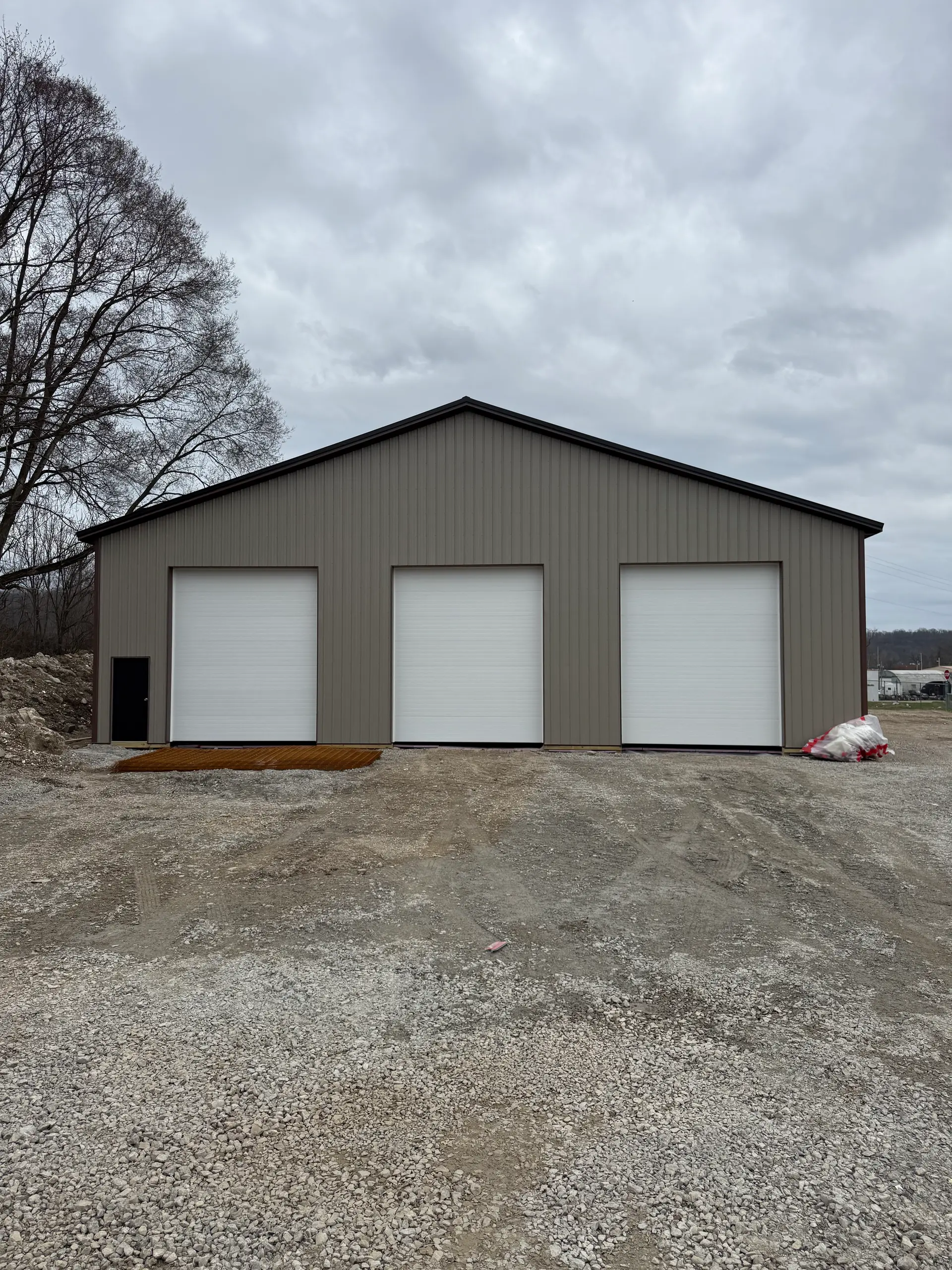 Custom post-frame barn built by Ohio Construction Solutions